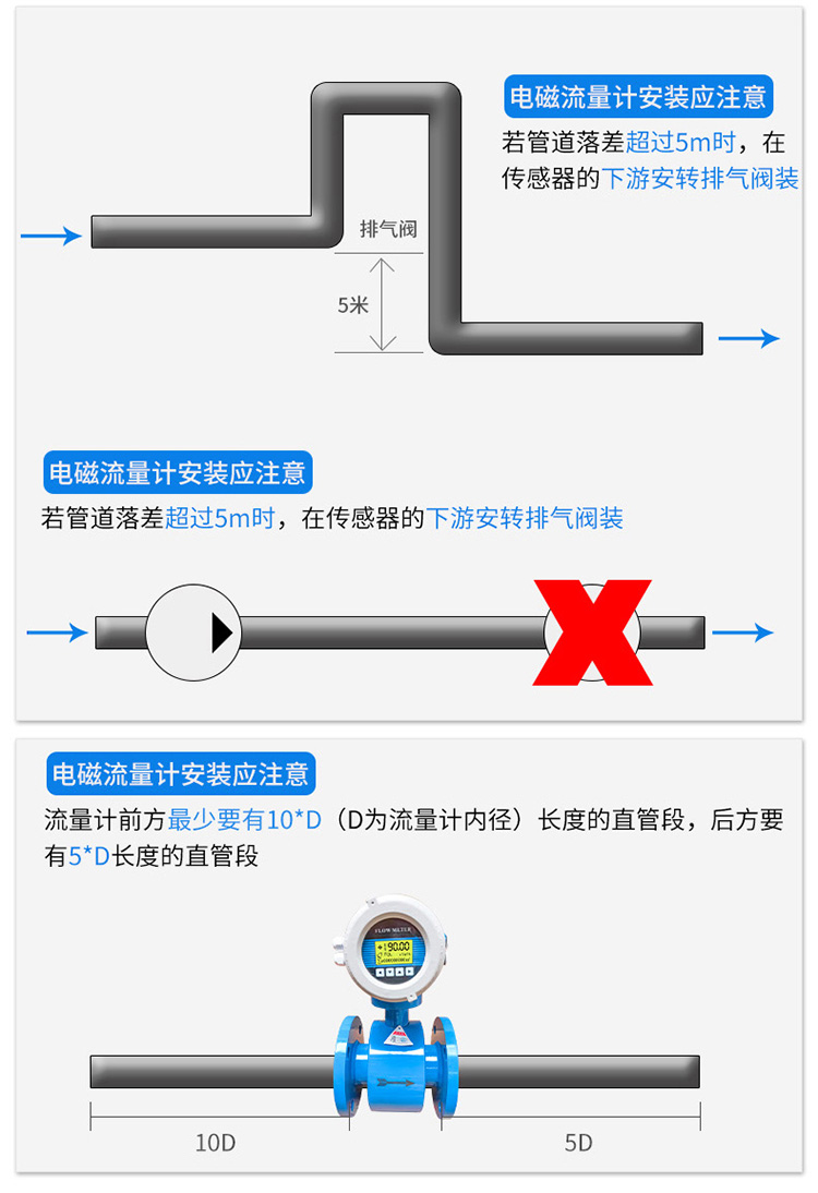 水流量计安装注意事项